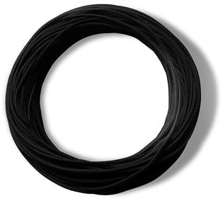 Realm Roman Blind Cord 1.2mm String For Austrian Festoon Cording (Black, 3m)