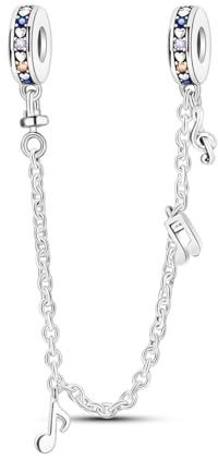 Parmuz 925 Sterling Silber Sicherheitsketten Anhänger Clip-Charm-Perlen für Armband Love Butterfly Evil Eye Stopper Spacer Charm für Frau Schmuck Geschenk