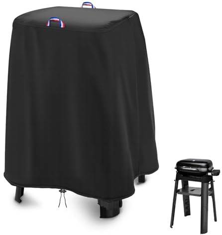 Agustone Grillabdeckung für Weber Lumin Elektrogrill mit Standabdeckung Elektrische Outdoor Grillabdeckung für Terrasse