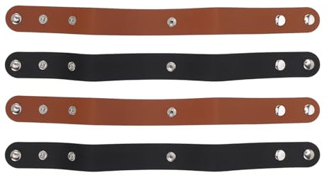 Handgefertigtes Leder-Peitschenholster-Set, 4 Stück, schwarz-braune Halter für Reitpeitschen und Gerten, Reitzubehör