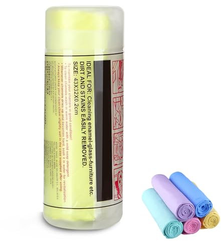 Auto Fensterleder Reinigungstücher,Wiederverwendbare Autoleder Tücher Auto Reinigungstuch,Super Saugfähiges und Streifenfrei Auto Ledertuch,Putzlappen für Haus,Auto,Motorrad,Fensterputztücher