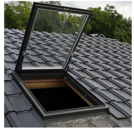 LVLDAWA Kellerfenster, Kellerflügelfenster Aus Aluminiumlegierung Mit Manueller Belüftung, Unterputz-Belüftung, Isoliertes, Drehbares Kippfenster Für Badezimmer, Keller(70x40cm)