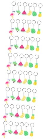 Garneck 48 Stk Kokosnussbaum Schlüsselanhänger Schlüsselanhänger-zubehör Dekoration Cartoon- Taschenanhänger Anhänger Zum Aufhängen Pvc-weichkleber