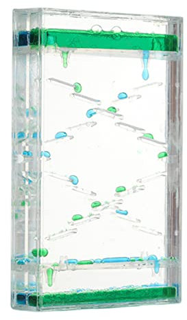 Minuteur de Mouvement Liquide, Lampe à Lave Colorée Jouets Sensoriels pour Relaxation, Apaisant, Liquid Motion Timer Bubbler, Sablier Jouet à Mouvement Liquide Fidget Toy pour Soulager Stress (B)