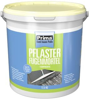 zbs24 Prima Pflasterfugenmörtel beige 12,5 kg - gebrauchsfertig, wasserdurchlässig, gegen Unkrautbewuchs, witterungsbeständig, Verfugen von Beton und Natursteinbelägen