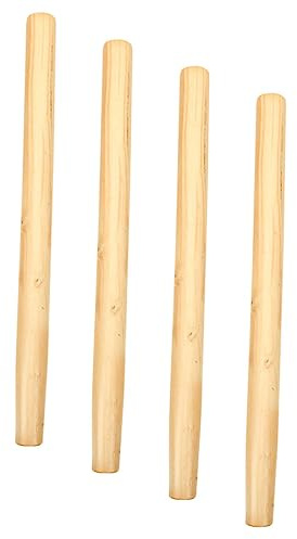 ibasenice 4pcs Wooden Handle Replacement Grip for Hoe Hammer Farm Tool Garden Accessories Long Handle