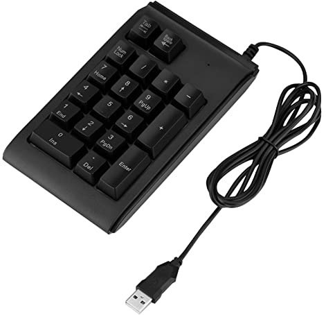 Ailgely Mini Tastierino Numerico USB a 19 Tasti, a 3 Colori, Tastierino Numerico Meccanico con Sensazione Tattile, Plug and Play, Portatile per Sistemi e