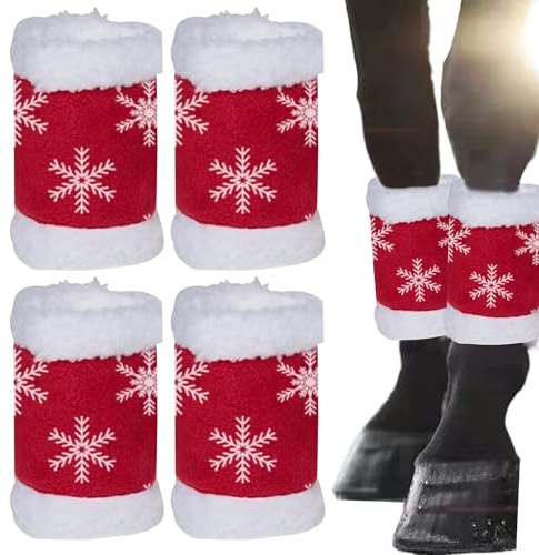 Lot de 4 Bandages de Protection pour Jambes de Cheval - pour Les Sports équestres - pour Les défilés et Les écuries