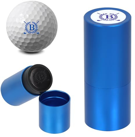 LACGO Golfball-Stempel, Golfball-Stempel, wiederverwendbarer selbstfärbender Golfball-Stempel-Marker zur Identifizierung von Golfbällen, Golfgeschenke, Golfzubehör für Männer und Frauen, Golfer