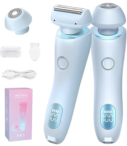 Afeitadora Eléctrica para Mujer, 2026 Rasuradora Mujer Zona Intima, Profesional Afeitadora Mujer, Indoloro Maquina Depilar Mujer, Recargable Rasuradora Mujer, Impermeable IPX7, para pierna，C4