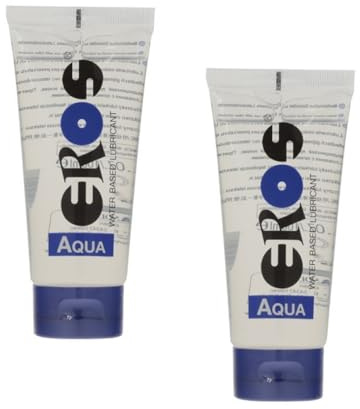 2x Eros Aqua Gleitgel auf Wasserbasis - Tube 100 ml : Wasserbasiertes Gleitmittel im Doppelpack