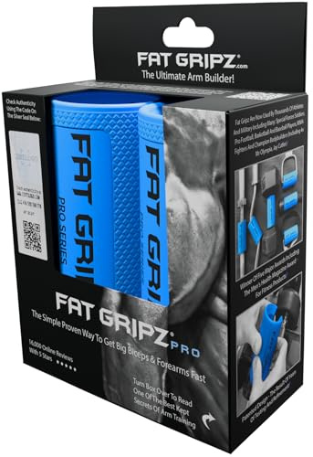 Fat Gripz Pro - The Simple Proven Way to Get Big Biceps & Forearms Fast (Winner of The Men’s Health Magazine Home Gym Award 2020) (5.7cm Outer Diameter)