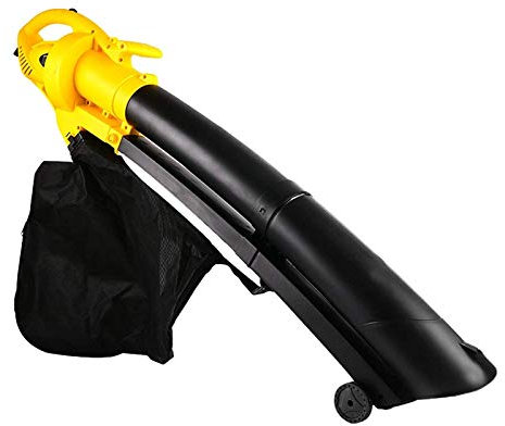 Bluetooth earphone 2021 Cordless Leaf Blower Vacuum, 3000W Electric Leaf Mulcher With 35L Collection Bag, 270km/h Wind Speed Powerful Blower Vacuum, Suitable for Car Drying Gutters (Color : UK)