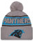 New Era Carolina Panthers NFL 2024 Sideline Sport Knit Grau Bommelmütze - One-Size
