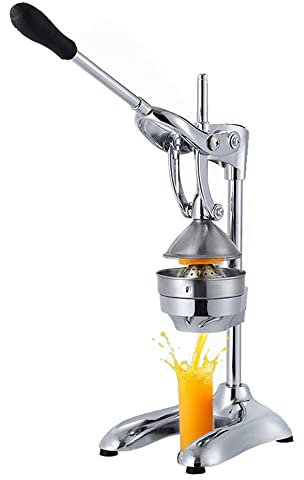 XNZJHPP Prensa Manual de Frutas, Extractor de Jugo de Naranja, exprimidor Profesional de Acero Inoxidable para cítricos, limón, Granada, etc.
