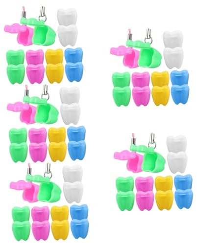 TOYANDONA 60stücke Aufbewahrungsbox Niedliche Milchteeth-souvenirbox Für Neugeborene Zur An Verlorene Zähne Gemischt Leicht Und Tragbar