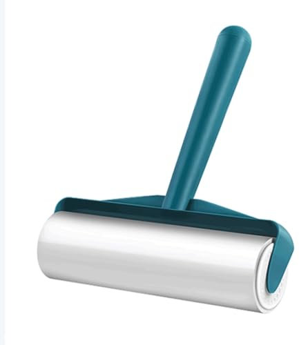 PEKJI Kunststoff-Fusselroller mit leicht abreißbaren Blättern, manueller tragbarer Roller-Fusselentferner, extra klebrige Fusselrollen, einfarbig