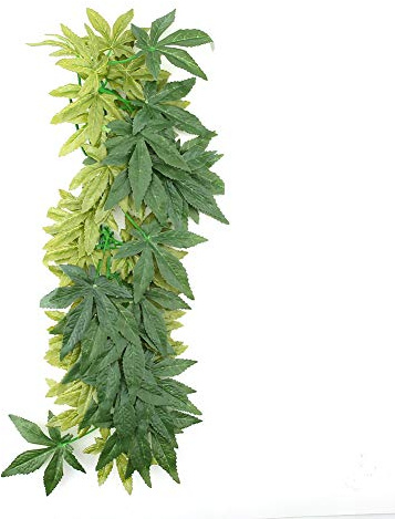 KIMISS Décoration Aquatique Réaliste – Plantes Artificielles pour Terrariums, Aquariums et Vivariums – Vignes de Lierre et Feuilles de Dracaena – Parfaites pour Les Habitats de Reptiles