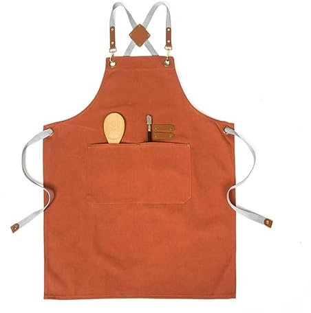 Werkzeug SchüRze Hochwertige Schürze aus 50 % Baumwolle for Herren und Damen, Arbeitskleidung, Friseur, Friseur, Cafés, Kellner, Lätzchen, Restaurant, Hotel, Koch FüR KüChe, Garten, Keramik, Werkstatt