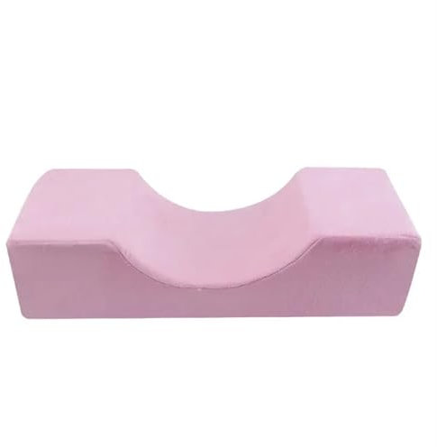YGLEEULI Nackenhörnchen Professionelles Wimpernkissen, Nackenstütze, Wimpernkissen, weiches Pfropfen von Wimpern, Memory-Schwamm, Wimpernverlängerungskissen, Make-up-Salon für Lash Techs(Pink)