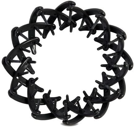 MIBELLA BEAUTY & CO Spiral Haarklammer für sanften Halt ohne Ziepen – Haarspange mit rutschfestem Design für sicheren Halt - schwarz