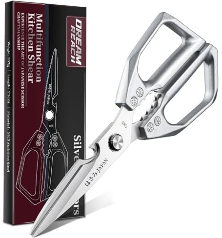 Dream Reach Kitchen Scissors Versatile, Heavy Duty Poultry Shears for Food, Sharp Kitchen Shears Stainless Steel for Cutting Chicken Bones, Meat, Turkey