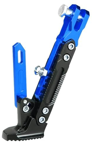 YSNFDN Caballete Lateral de Motocicleta para Aprilia SR 50 1995-2023, Pata de Cabra para Motocicleta Ajustable CNC Aleación de Aluminio Soporte Lateral Pierna Prop,B Blue