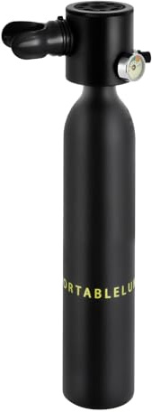 JJsdwin Bouteille de plongée d'oxygène de 0,5 l, Mini Cylindre de plongée pour plongée Profonde, Source d'air de Secours et Bouteille de Rechange, capacité de gaz : 100 l