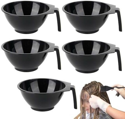 Bol Mélangeur Pour Teinture Capillaire Outil de Coloration Capillaire | 5 Accessoires pour Bol à Teinture Outil de coloration pour coiffeurs adultes