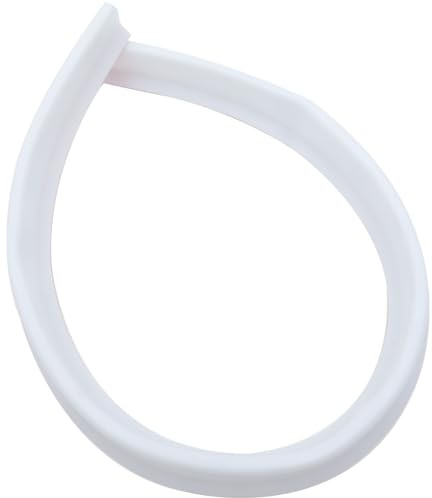 Mikikit Striscia Blocca Acqua Autoadesiva per Doccia in TPE Bianco, Flessibile, per Pavimento Bagno e Separazione Zona Umida