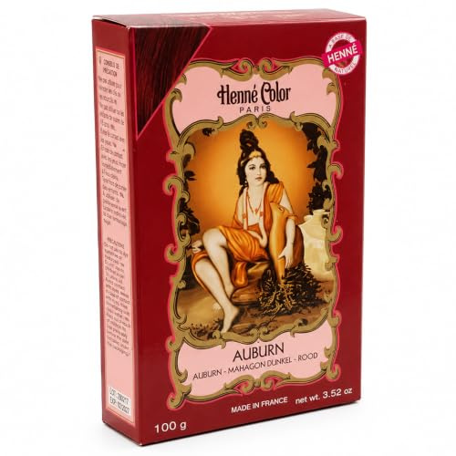 Agni Henna para Cabello en Polvo 100 g - Tinte Natural Vegetal sin Amoniaco - Coloración Capilar con Brillo y Volumen - Henna Natural para Teñir y Cuidar el Pelo (Castaño rojizo, Polvo)