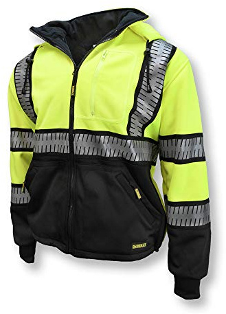 DEWALT Unisex Hoodie DSJ32-3 Deluxe Zip Front Class 3 Hoodie - Größe M (1er Pack)