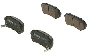 Bosch BP1875 - Brake Pads Car Rear Axle - Bosch Quality - Reduced Noise and Dust - ECE-R90 Certified - Copper-Free - 1 Set of 4 Pads - With Accessories