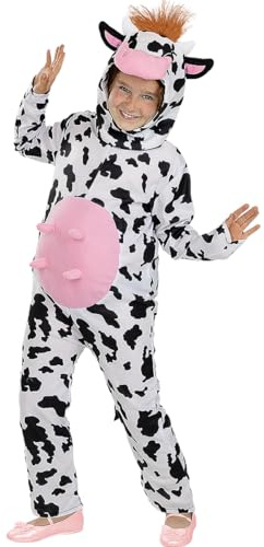 Funidelia | maskeraddräkt kossa för flicka och pockje Djur, Gård - Maskeraddräkt för barn och roliga tillbehör för fester, karneval och Halloween - Storlek 107-113 cm - Vit