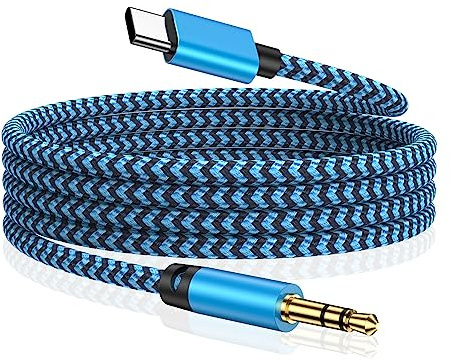 USB C Aux Kabel für Samsung, 1M USB C auf 3,5mm Klinke Adapter Audio Kabel | Klinke auf USB C Aux Kabel Auto Handy für Samsung Galaxy A56 5G/A57/A55/A17/A16/A37/A36/S26/S25/S24/S23/S22, iPhone 17/16/15