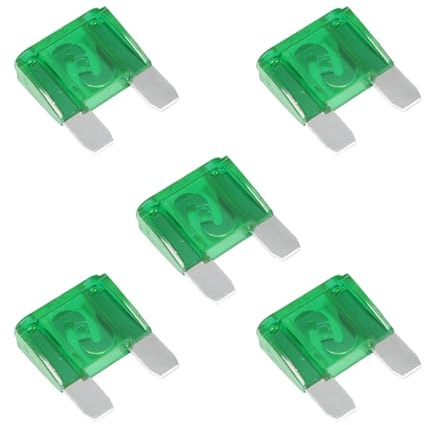 CGEAMDY 5 Stück Universal-Autosicherungen Blade Fuses, 32V Inline Flachsicherung Wasserdicht Halter, Standard Plug-In Blade Fuse Für Auto, ATV, Boot, Marine(30A)