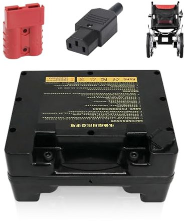 WILLQ Batería de Litio Batería para Silla de Ruedas eléctrica 24V 20Ah 25Ah 30Ah 35Ah 40Ah Batería Recargable de Iones de Litio para Motor de Silla de Ruedas eléctrica 100W 500W 150W,24v30ah