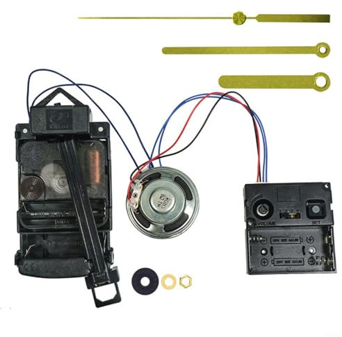 PETSTIBLE Pendeluhrwerk, Quarz-Pendeluhr-Mechanismus, Ersatzbatterie-Netzteil, verwendet für DIY-Reparatur-Pendeluhr Wanduhr (B)