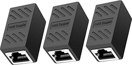 BESTonZON 3stücke Stecker Ethernet-stecker Buchse Buchse Ethernet-kabelverlängerung Für Wohnungen Büros Ethernet-kabeladapter