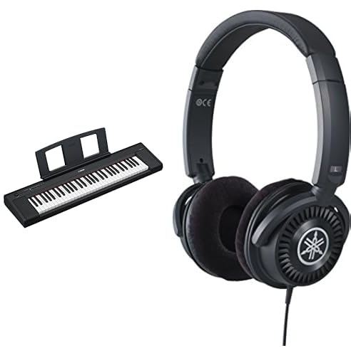 Yamaha NP-15 Piaggero Digitaltastatur mit 61 berührungsempfindlichen Tasten, im Lieferumfang der HPH-150-Kopfhörer
