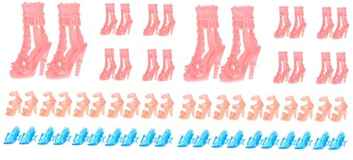 KONTONTY 2sets Doll Shoes Simulation Doll Shoes Elegant Handicraft for Children 15pairs*2