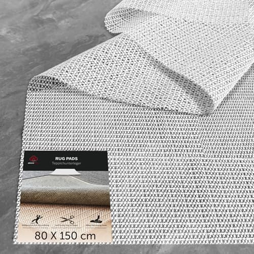 aboveBED sous-Tapis Antidérapant 80 x 150 cm, Antidérapant Tapis Stopper, Tapis Antidérapant Découpable Multifonctionnel pour Moquette Tiroirs Étagères Plateau