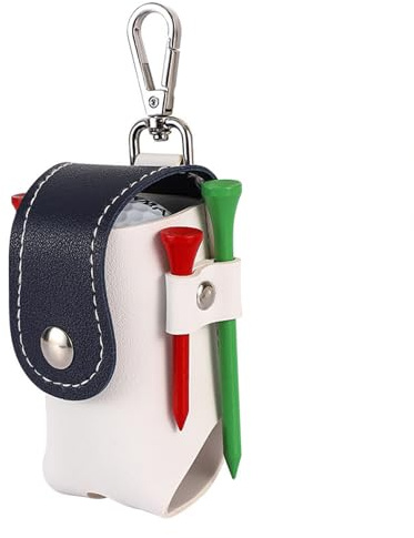 LAOYEFACAI Sac de Golf Sac de Lavage pour balles de Golf en extérieur Taille Accrochage Keychaingolf Petit Sac Banane Portable Mini Sac de Protection pour balles de Golf (Bleu)