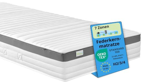 Bodyprotect Federkernmatratze 100x200x21 cm, Matratze, Härtegrad 3
