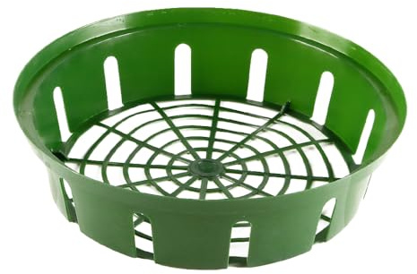 Tiardey Paniers à bulbes Entretien du Jardin Paniers à bulbes Ronds Jonquille Tulipe Crocus Perce-Neige Allium Easy Planter (26 cm Vert)