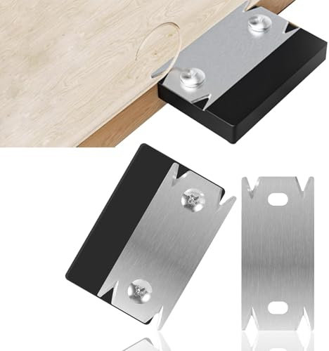 Bztzhm Cortadora de cantos para carpintería, cepilladora de cantos de madera, cortadora de cantos con 1 cuchilla de repuesto para madera, recortadora de cantos para madera