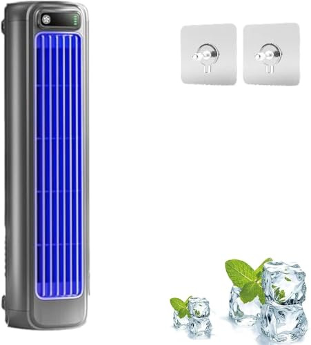 Cooling Ace Ventilador de aire acondicionado portátil – 3 velocidades de escritorio AC con carga USB, refrigeración compacta para uso en oficina/hogar (color: negro)
