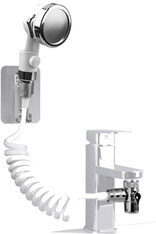 Handbrause für Waschbecken, Waschbeckenbrause mit Schlauch, Handbrause Duschkopf Set Mit Halterung, Waschbeckenbrause zum Haarewaschen, Wasserhahn, Bad für Behinderungen, Altere Menschen, Neugeborene