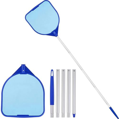 Zahoken Pool Kescher, Schwimmbad Netz, Pool Skimmer Netz Mit 17 41 Zoll Teleskopstange, Teichkescher Feinmaschig, Pools Reinigungszubehör Für Pools, Spa, Teiche, Whirlpools