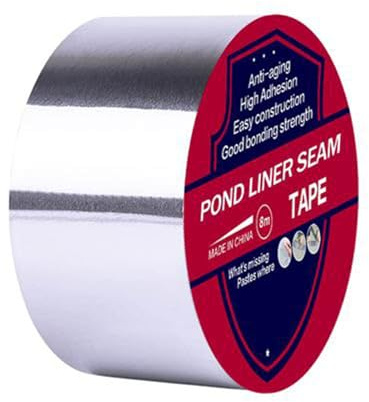 Waterproof Tape for Outdoor Use – Aluminum-Backed Epdm Seam Repair Tape for Pond Liners | Industrial-Grade Leak Sealant for Roofing, Gutter Cracks, Outdoor Repairs, Garden Ponds, Waterproof Bond